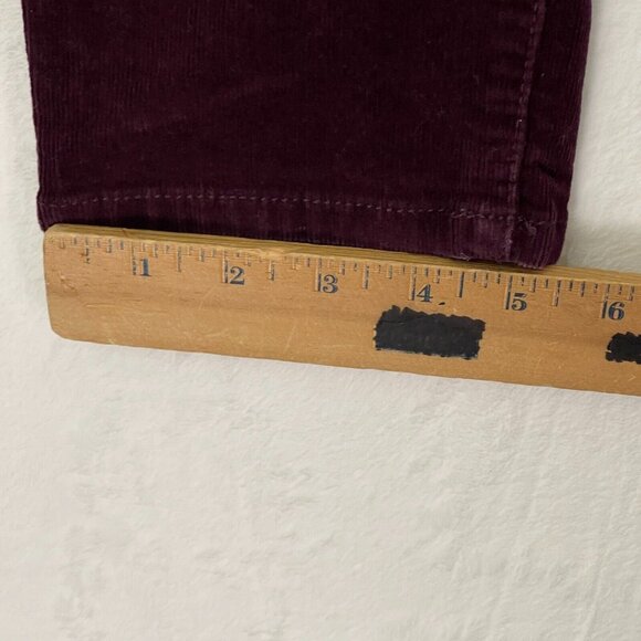 Banana Republic Skinny Fit Corduroy Pants Purple Plum Women's Size 28 / 6 - Picture 9 of 11
